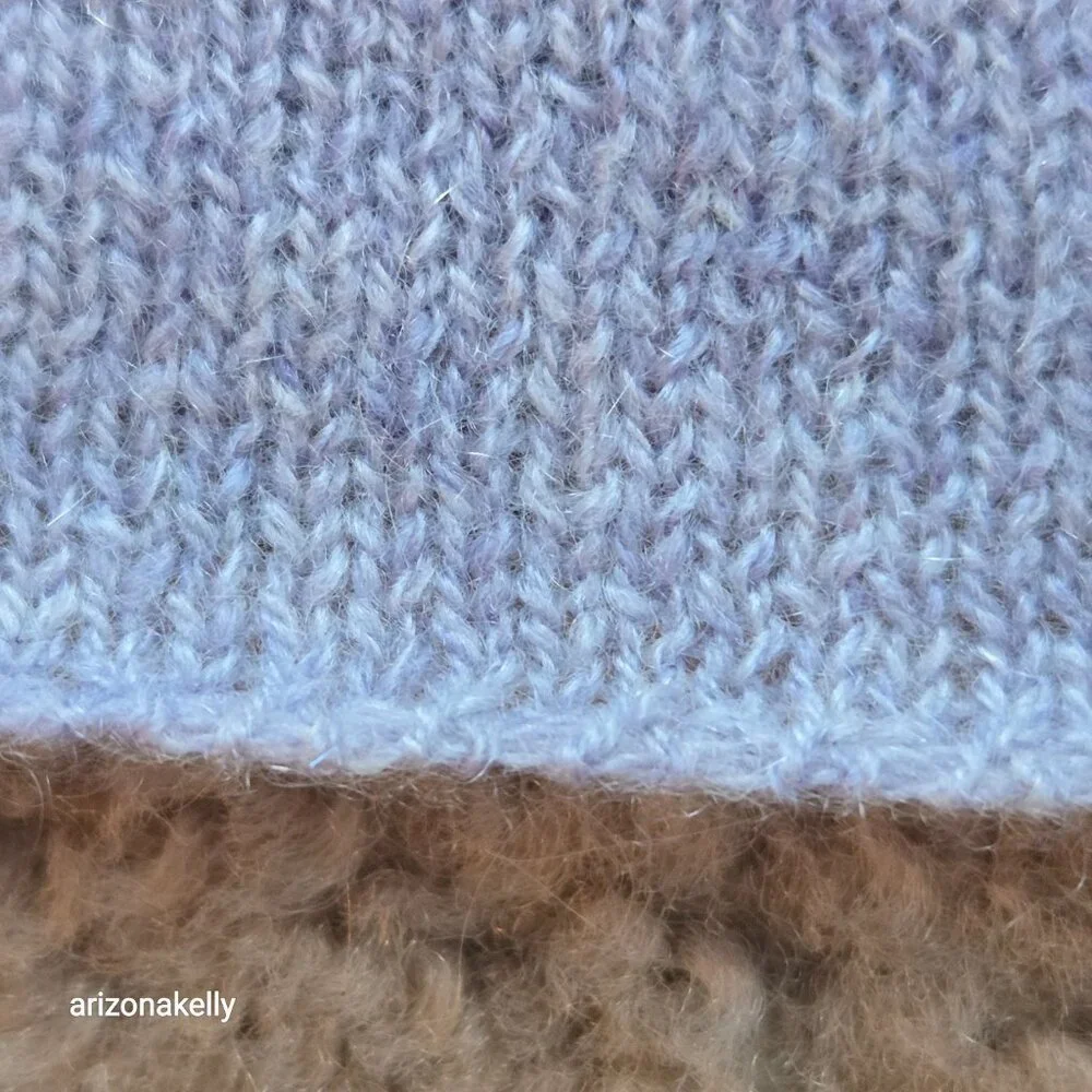 The Cashmere Project Heathered Lavender Knit Scarf